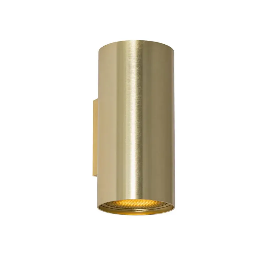 Qazqa up‑ en downlight lamp sab goudkleurig gu10