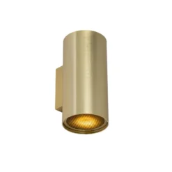 Qazqa up‑ en downlight lamp sab goudkleurig gu10