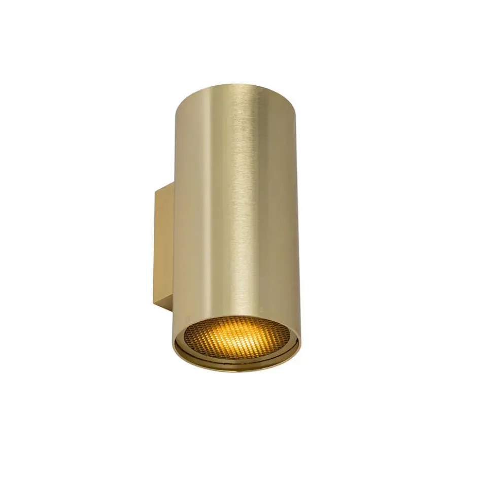 Qazqa up‑ en downlight lamp sab goudkleurig gu10