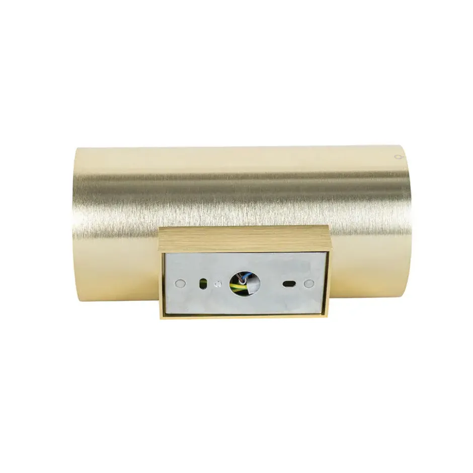 Qazqa up‑ en downlight lamp sab goudkleurig gu10