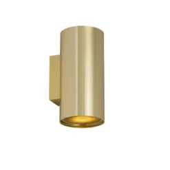 Qazqa up‑ en downlight lamp sab goudkleurig gu10