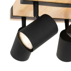 Qazqa verstelbare plafondspot jeana beige gu10