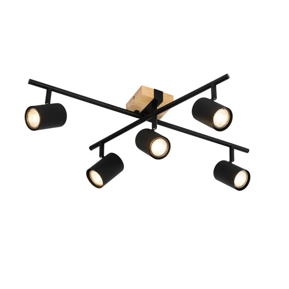 Qazqa verstelbare plafondspot jeana beige gu10