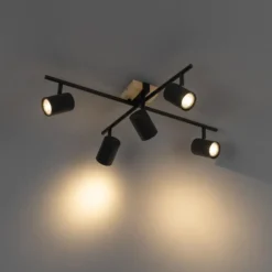 Qazqa verstelbare plafondspot jeana beige gu10