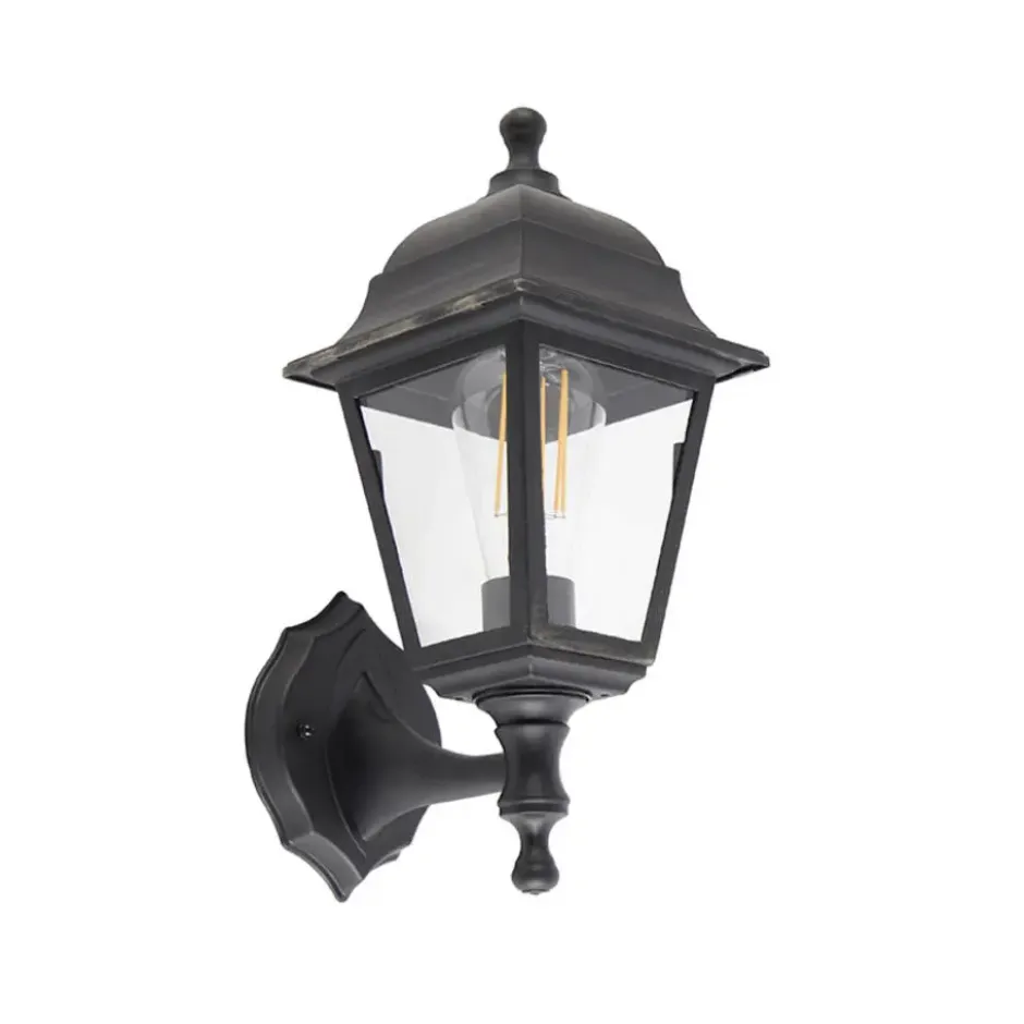 Qazqa verstelbare wandlamp capital zwart e27