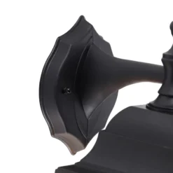 Qazqa verstelbare wandlamp capital zwart e27