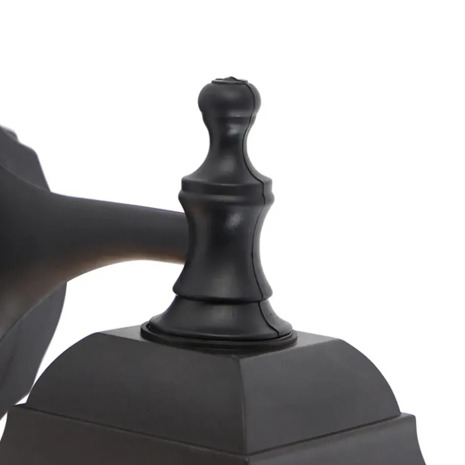 Qazqa verstelbare wandlamp capital zwart e27