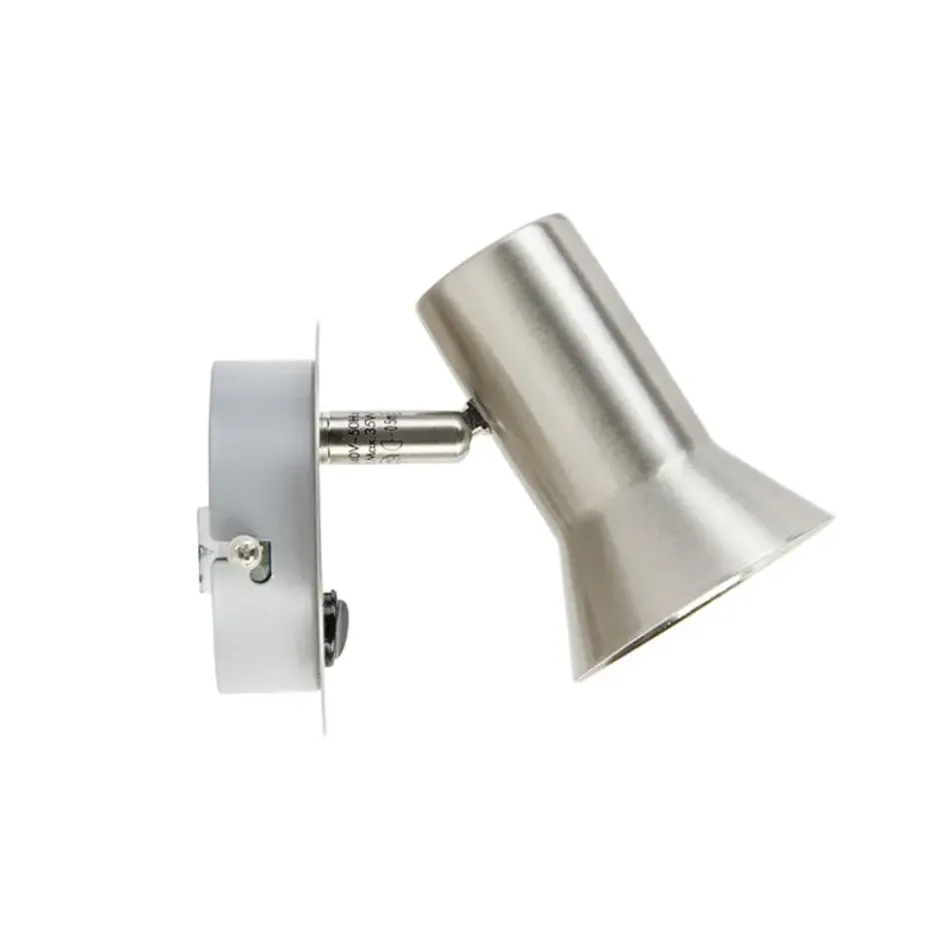 Qazqa verstelbare wandlamp karin zilverkleurig gu10