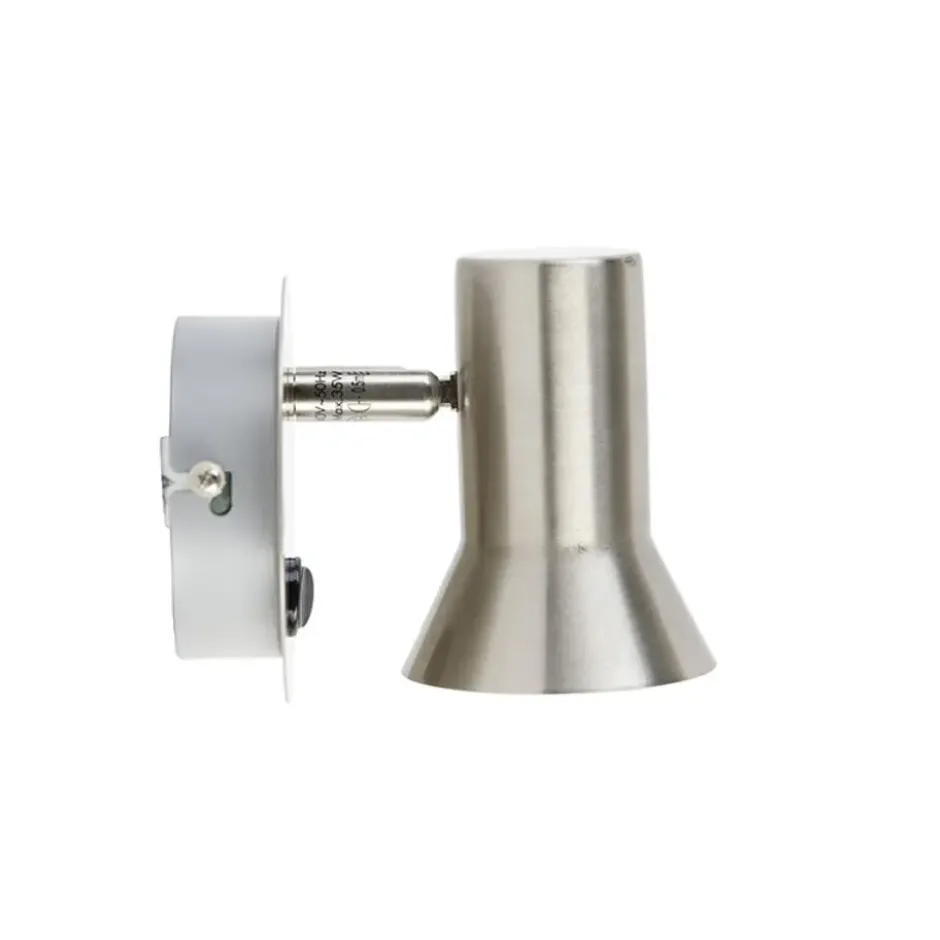 Qazqa verstelbare wandlamp karin zilverkleurig gu10