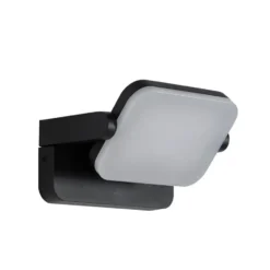Qazqa verstelbare wandlamp kamile zwart geïntegreerde led