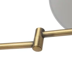 Qazqa verstelbare wandlamp ladas bronskleurig e27