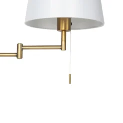 Qazqa verstelbare wandlamp ladas bronskleurig e27