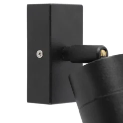 Qazqa verstelbare wandlamp solo zwart gu10