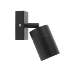 Qazqa verstelbare wandlamp solo zwart gu10