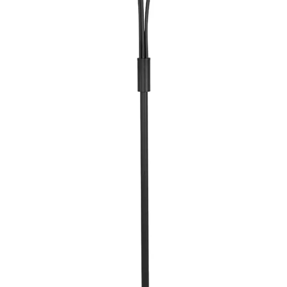 Qazqa vloerlamp athens zwart g9