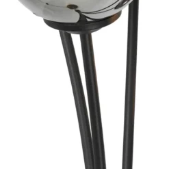 Qazqa vloerlamp athens zwart g9
