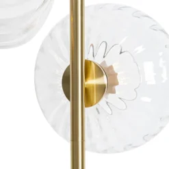Qazqa vloerlamp ayesha goudkleurig e27