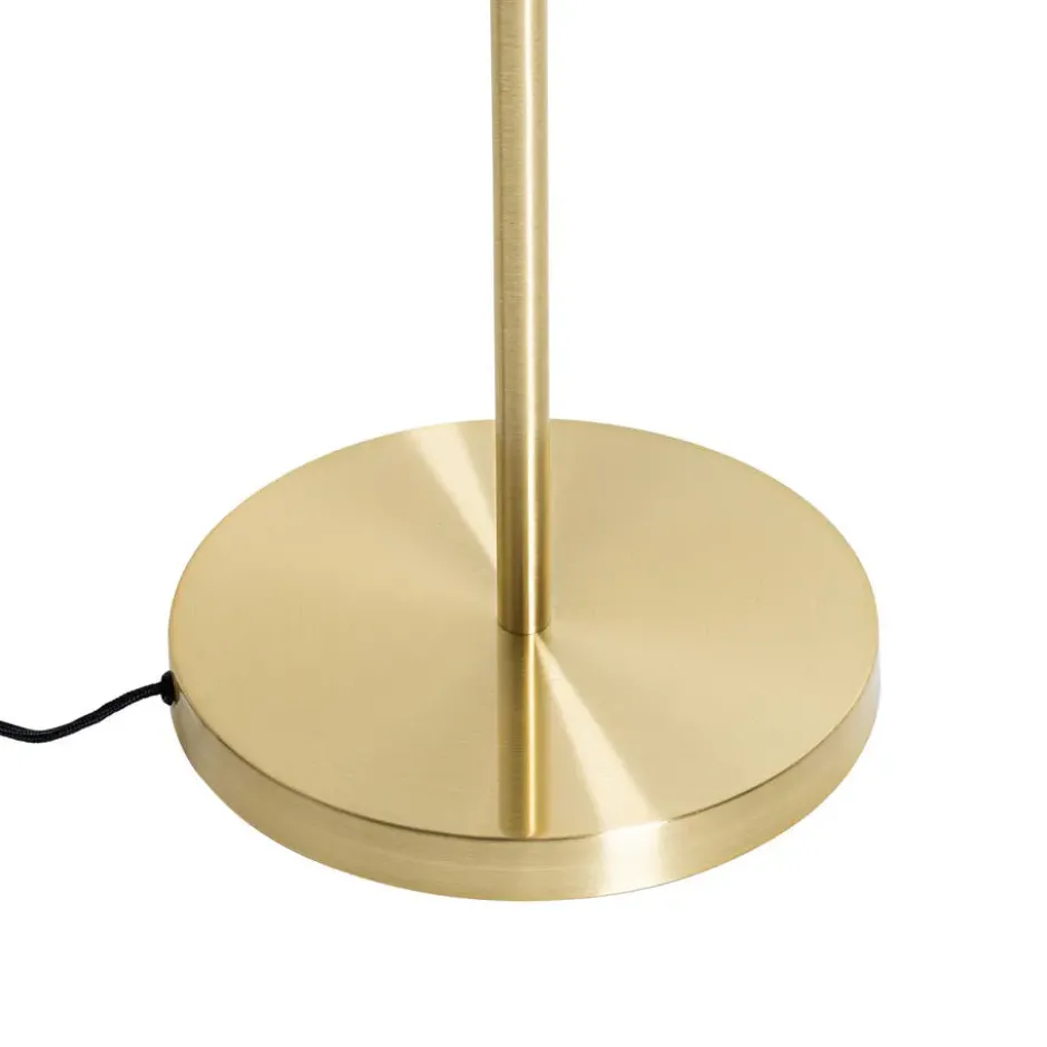 Qazqa vloerlamp ayesha goudkleurig e27