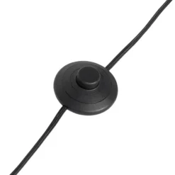 Qazqa vloerlamp ayesha zwart e27