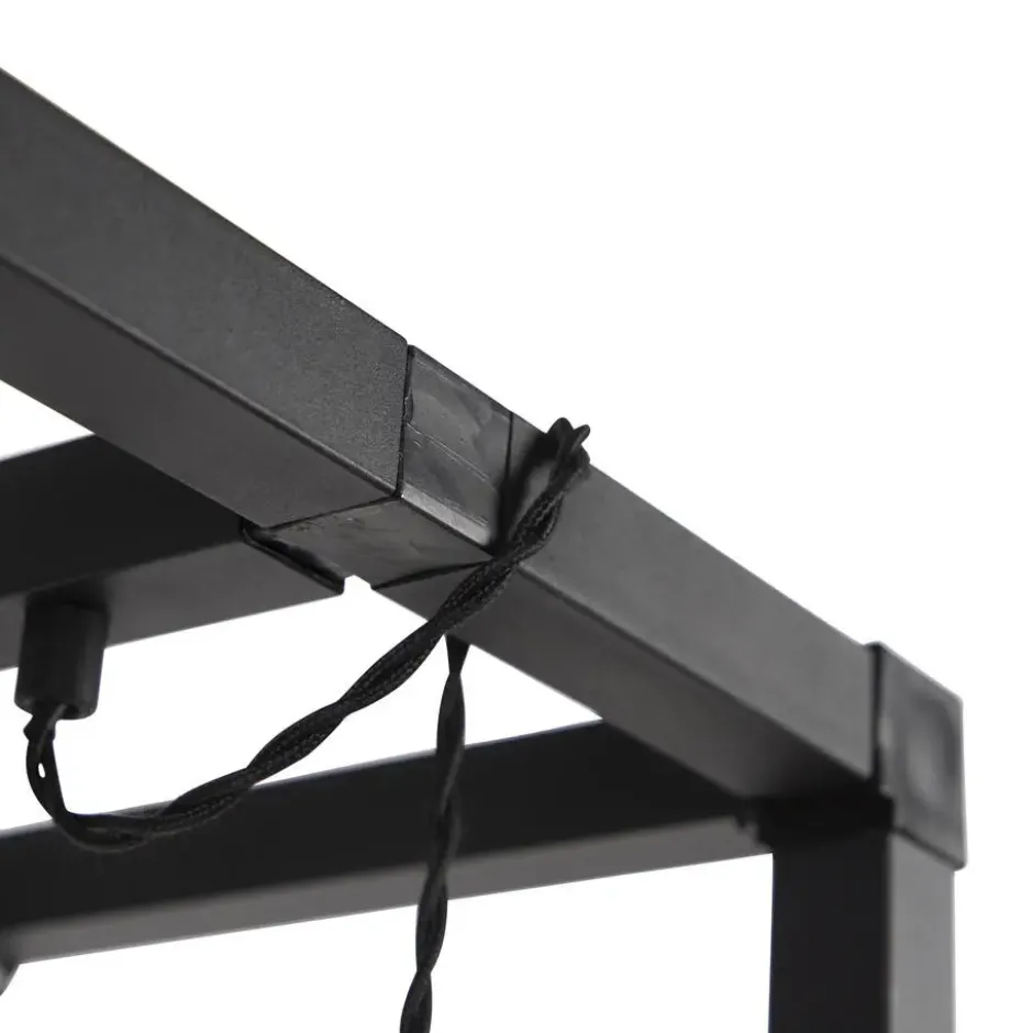 Qazqa vloerlamp big_cage zwart e27