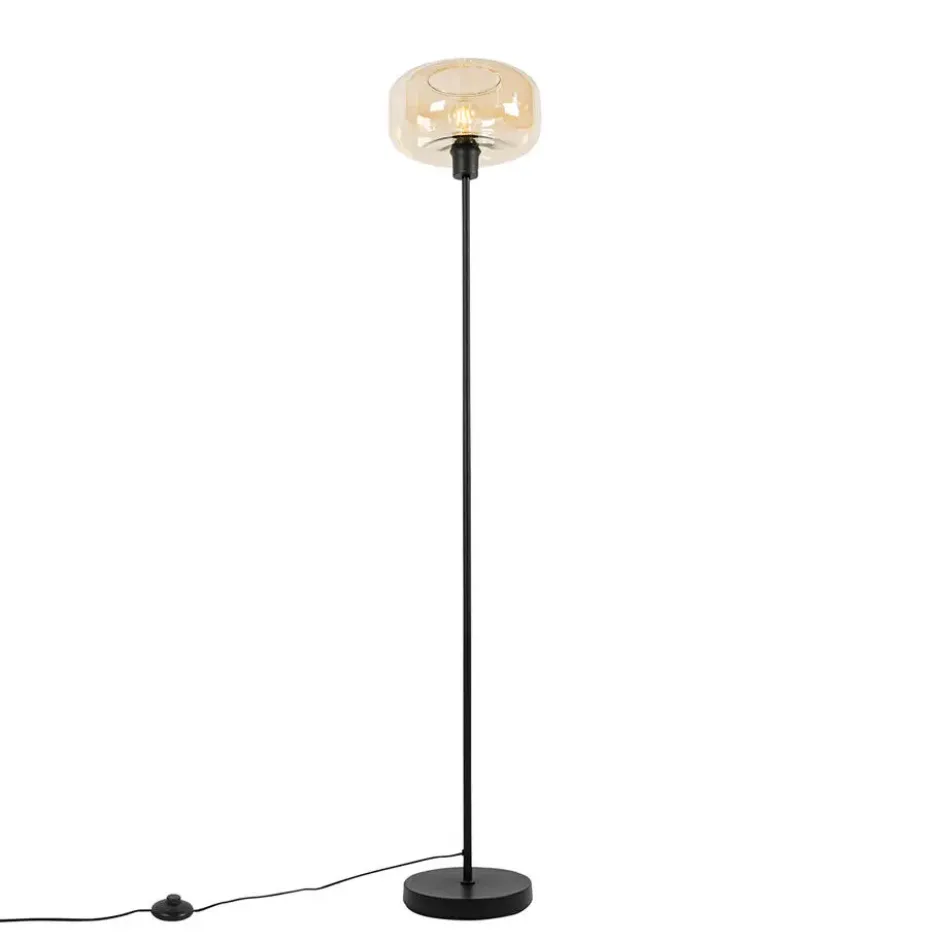 Qazqa vloerlamp bizle beige e27