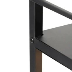 Qazqa vloerlamp cage rack zwart e27
