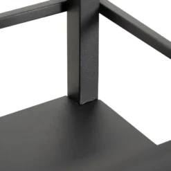 Qazqa vloerlamp cage rack zwart e27