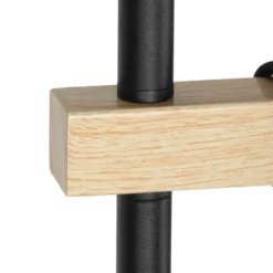 Qazqa vloerlamp chon zwart e27