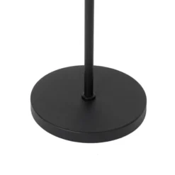 Qazqa vloerlamp chon zwart e27