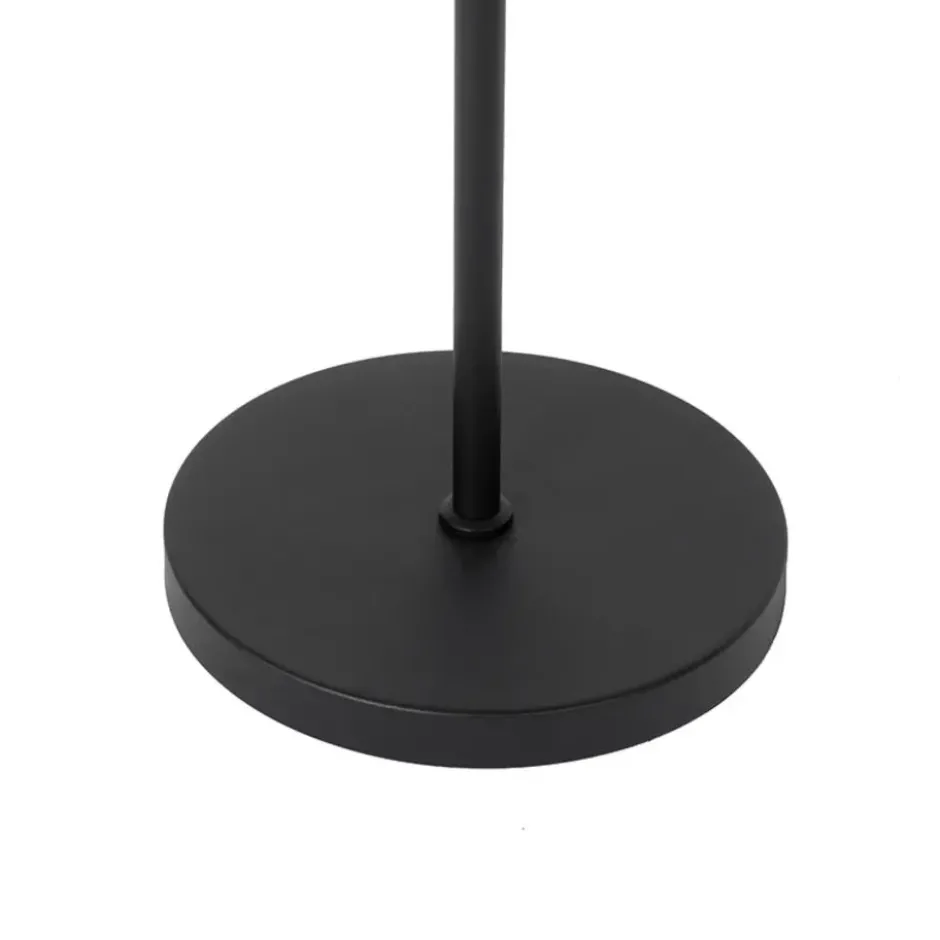 Qazqa vloerlamp chon zwart e27