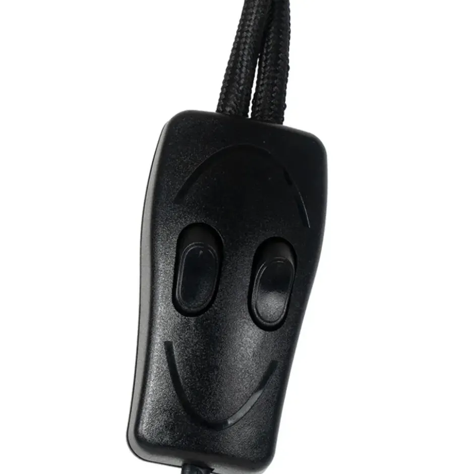 Qazqa vloerlamp chon zwart e27