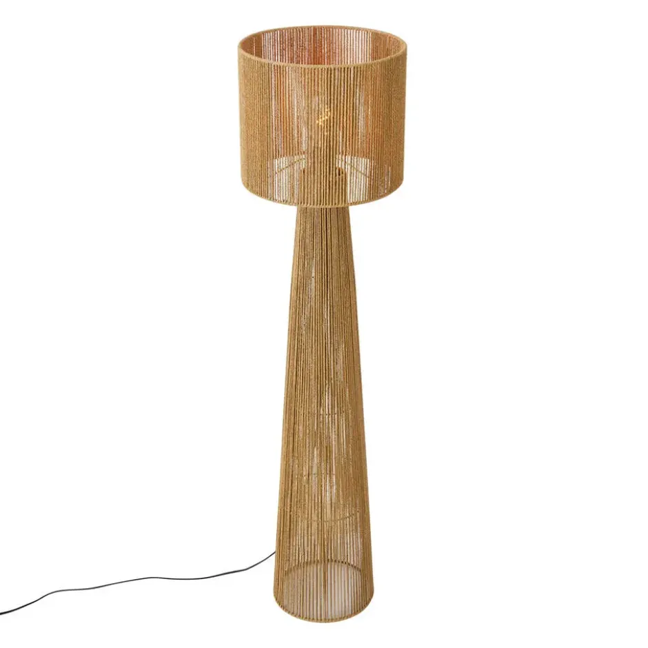 Qazqa vloerlamp dart beige e27