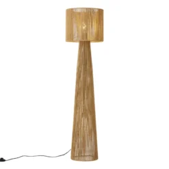 Qazqa vloerlamp dart beige e27