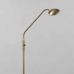 Qazqa vloerlamp eva bronskleurig geïntegreerde led