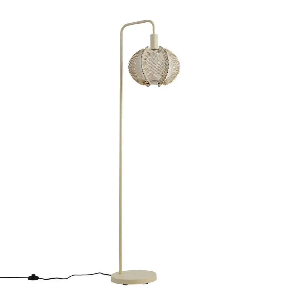 Qazqa vloerlamp gertie beige e27