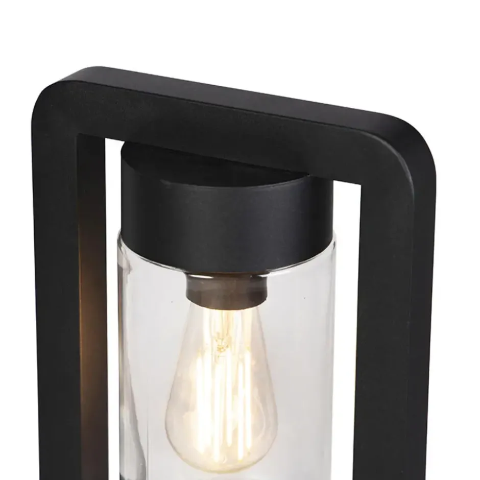 Qazqa vloerlamp jarra zwart e27