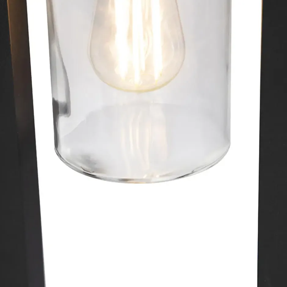 Qazqa vloerlamp jarra zwart e27