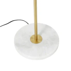 Qazqa vloerlamp kaso goudkleurig e27