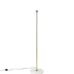 Qazqa vloerlamp kaso goudkleurig e27