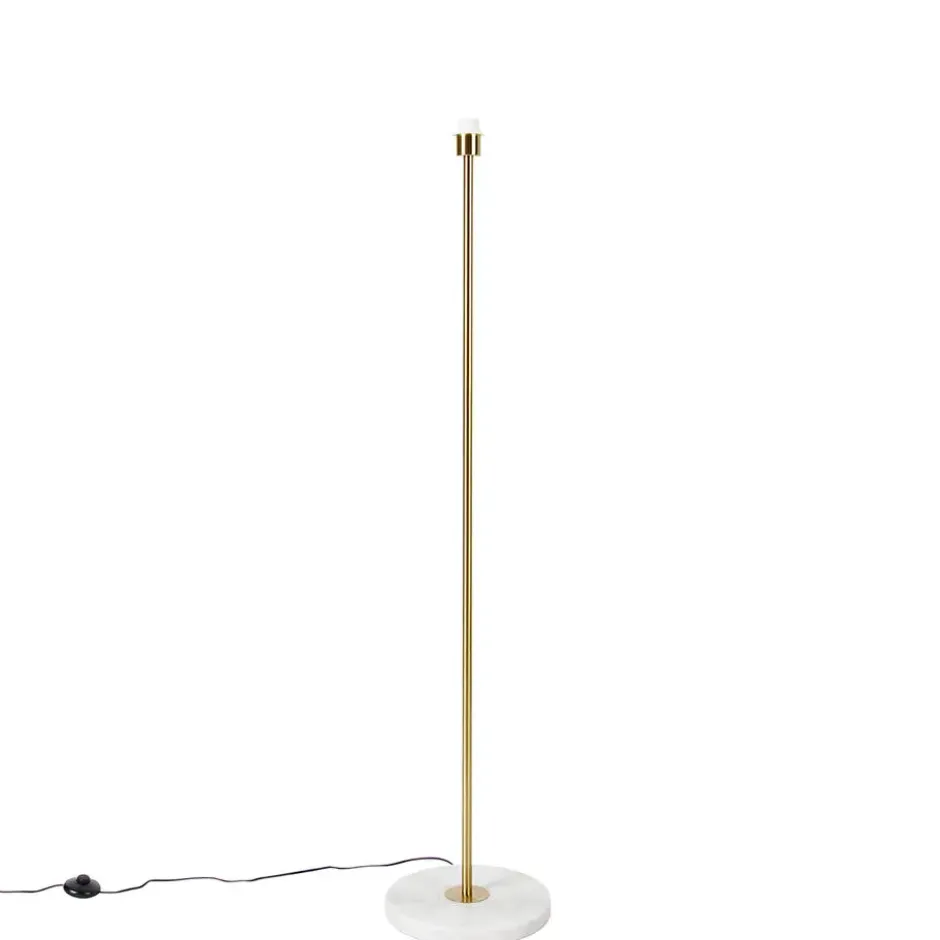 Qazqa vloerlamp kaso goudkleurig e27