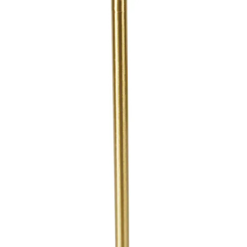 Qazqa vloerlamp kaso goudkleurig e27