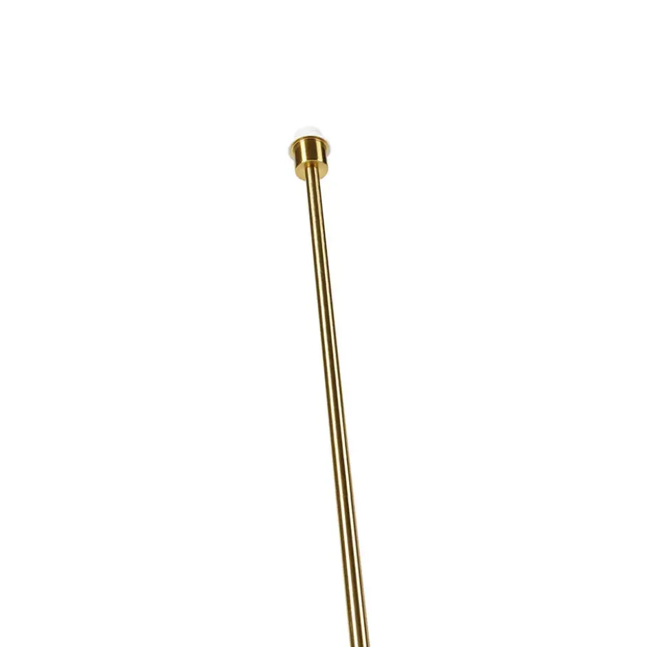 Qazqa vloerlamp kaso goudkleurig e27