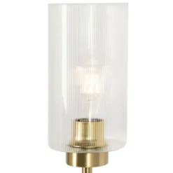 Qazqa vloerlamp laura goudkleurig e27