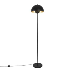 Qazqa vloerlamp magnax zwart e27