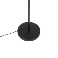Qazqa vloerlamp magnax zwart e27