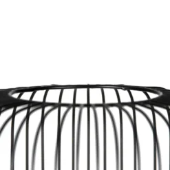 Qazqa vloerlamp mayelle zwart e27