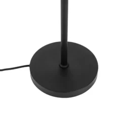 Qazqa vloerlamp mesh zwart e14