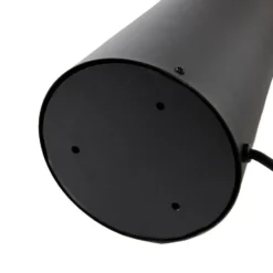 Qazqa vloerlamp mushroom zwart e27