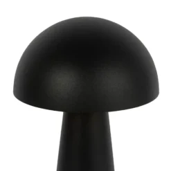 Qazqa vloerlamp mushroom zwart e27
