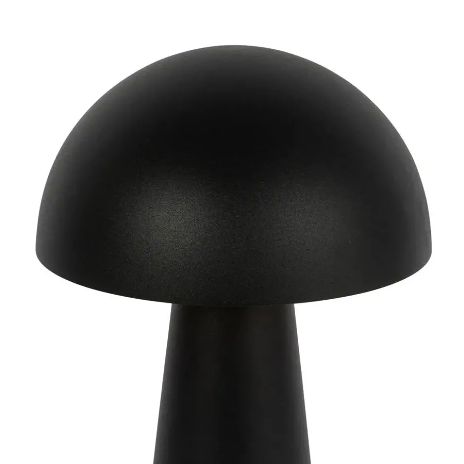 Qazqa vloerlamp mushroom zwart e27